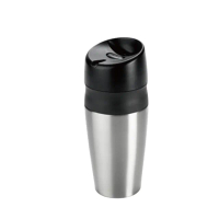 【OXO】輕鬆按不鏽鋼保溫杯400ml霧銀(美國進口品牌+單指按壓開關+開車工作輕鬆喝 保溫瓶)