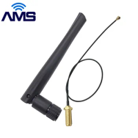 AMS Factory wholesale 2.4G Wifi/lte/4g omni antenna indoor wireless router rubber external rod antenna with RP/SMA connector