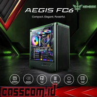 Casing NYK Nemesis Aegis FC6 M-ATX MINI-ITX - Casing PC Gaming Ringkas MATX EXCLUDE FAN