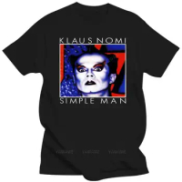 Black t shirt for male summer brand tee-shirt Klaus Nomi Tshirt jobriath sun ra teenager tee shirt fashion top