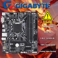 Used Gigabyte Z370M DS3H Motherboard 64GB LGA 1151 DDR4 Micro ATX Mainboard 100% Tested Fully Work