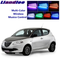 LiandLee Car Glow Interior Floor Decorative Atmosphere Seats Accent Ambient Neon light For Chrysler Ypsilon