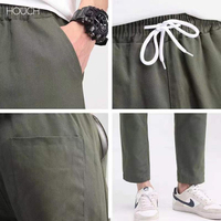 Houch พร้อมส่ง COD กางเกงชิโน่ กางเกงขายาวกระบอกเล็ก ทรงกระบอกเล็ก กางเกงขายาวชิโน่ ผ้ายืด ผ้าฝ้าย 100% กางเกงชิโน กางเกงขายาว ชาย กางเกงลำลองผู้ชาย กางเกงทำงานชาย Slim-fit Chino Pants กางเกงขายาวผู้ชาย ทรงสลิม กางเกงลำลองผ้าฝ้ายยืด เนื้อนิ
