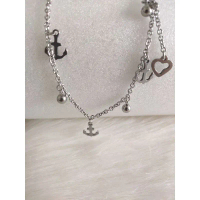 Gelang Tangan dan Kaki Motif Jangkar Titanium Antikarat Gold