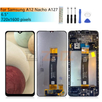 For Samsung Galaxy A127 Display Touch Screen Digitizer Assembly With Frame Lcd Panel For Samsung A12 Nacho LCD Replacement Parts
