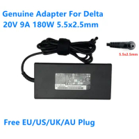 Genuine 20V 9A 180W 5.5x2.5mm DELTA ADP-180TB H Thin AC Adapter For MSI GS66 STEALTH 10SE-044 GF65 Laptop Power Supply Charger