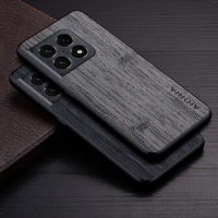 Case for Oneplus 10 Pro 10T 5G funda bamboo wood pattern Leather phone cover Luxury coque for oneplus 10 pro case capa