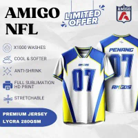 AMIGO NFL Penang ออกแบบเจอร์ซีย์, ไมโครไฟเบอร์ระเหิด, เสื้อยืดศิลปะถนนเจอร์ซีย์, TikTok Viral, ผลิตใ