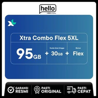 Xtra Combo Flex 5XL 95GB + Kuota Area Hingga 30GB + Bonus Flex