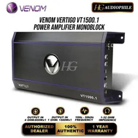 Venom Vertigo VT 1500.1 Power Monoblock Audio Mobil 1 Ohm 1500Wx1 Class D