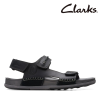Clarks 男款Nature 5 Trail縫線工藝感三段式魔鬼氈涼鞋(CLM72332S)