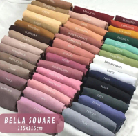 SEGIEMPAT BELLA SQUARE HIJAB JILBAB POLYCOTTON HYCON POLOS