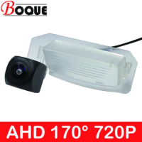 BOQUE 170 Degree 720P AHD Car Vehicle Rear View Reverse Camera for Nissan Grand Livina for Peugeot iOn for Mitsubishi Outlander