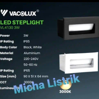 Vacolux Lampu Tangga LED 3W 3000K Inbow/ Lampu Sorot Tangga Kotak 3W Outdoor