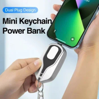 2500 Mah Pocket Emergency Mobile Phone Small Portable Charger Pod Powerbank Mini Power Bank Keychains for Iphone Android