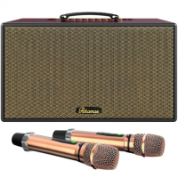 Paramax Loa Karaoke Di Động Xách Tay Aura (Burgundy Leather)