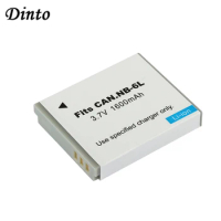 Dinto 1pc 1600mAh Digital Battery Pack NB-6LH NB-6L NB6L Replacement Batteries for Canon PowerShot S90 SD770 D10 IXUS 85IS