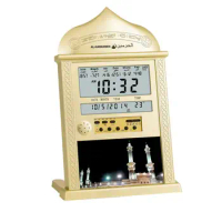 Muslim Prayer Wall Clock Calendar Alarm Clock Azan Ramadan Liturgical Prayer Reminder Alarm Clock Islamic Desktop Decoration