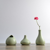 景德鎮手工陶瓷精致小花瓶 粗陶小花插 茶道花器擺件 禮品可定制日本 全館免運
