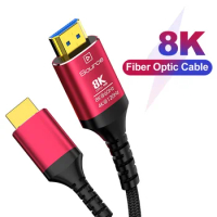 MIZIQIER 8K Fiber Optic HDMI 2.1 Cable 10M 8K60hz 4K120 144hz,48Gbps Ultra High Speed Compatible for PS5 PS4 Xbox RTX3080 3090