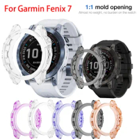 Protective case For Garmin Fenix 6 6S 6X Pro 5 5S High Quality TPU Cover Slim Smart Watch Bumper Shell For Garmin Fenix7 Cover