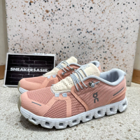 Sepatu On Running On Cloud 5 Pink Rose Sneakers Running Authentic