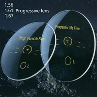 1.56 1.61 1.67 Progressive Photochromic Prescription lens Transparent blue light Glasses Women Men Multifocus Glasses Clear Lens