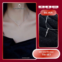 Dây chuyền bạc nữ tia sét đính đá DUYSON SILVER, vòng cổ nữ bạc 925 cá tính DUYSON SILVER [DCKX21]