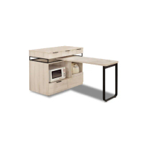 【ASSARI】塔利斯4尺中島型多功能餐桌櫃(寬121x深60x高93cm)