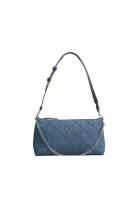 Tory Burch Tory Burch Willa Denim Zip Shoulder Bag In Denim 167912
