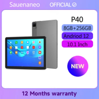 New Sauenaneno 10.1 Inch Android 12 8GB +256GB Tablet Pc Pad Octa Core Sim Card 3G 4G LTE WiFi IPS LCD