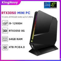 KingNovy Mini Gaming PC Intel Core i9 12900H i7 12700H With Nvidia RTX3050 8G Desktop gamer Computer PCIE 4.0 WiFi 6 BT5.2