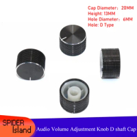 20×13MM Car Audio Car DVD Navigation Knob CD player switch knob cover audio volume adjustment knob D shaft cap
