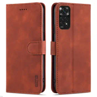 Case for Xiaomi Redmi Note 11 Pro 5G Global Pu Leather Flip Cover Fitted Case for Xiaomi Redmi Note 11 11s Global Holster AZNS