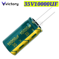 2PCS 35V10000UF 18*35mm 10000UF 35V 18 x 35 MM Aluminum electrolytic capacitor