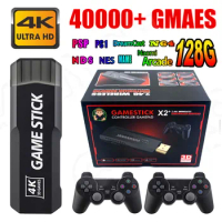 Game Stick 128GB 4k GD10 40000 Games Portable Wireless Controllor Dropshipping 40 Simuators Retro Video Game Consoles Game Stick