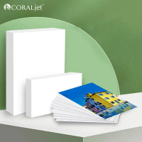 กระดาษภาพถ่ายสีมุก คุณภาพสูง Coraljet 50 แผ่น ขนาด 8.3x11.7\ (A4) 4 X 6 นิ้ว (4R) เหมาะสำหรับการพิมพ