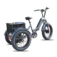 special design cheap 24 inch fat tricycle folding frame electric tricycle 3 wheel electric bike trike for elder