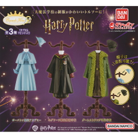 【日本正版】全套3款 哈利波特 服裝飾品架 P2 扭蛋 轉蛋 首飾架 珠寶架 飾品架 霍格華茲 波巴洞 德姆蘭 BANDAI 萬代 - 682124