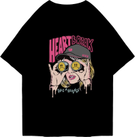 Kaos Oversized Tshirt Heart Break | Kaos Oversize Pria dan Wanita