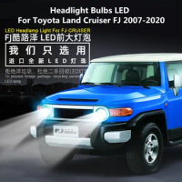 car Headlight Bulbs LED For Toyota Land Cruiser FJ 2007-2020 12V 90W 6000K 360 Degree Cruiser FJ Headlight modification
