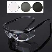 Vazrobe Safety Men Women Myopia Glasses -100 150 200 250 Photochromic Goggles Dustproof Eyeglasses Frame Transition Anti-splash