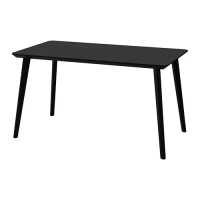 LISABO 桌子, 黑色, 140x78 公分