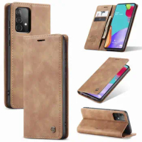 Cover Case For Samsung A73 A53 A33 5G Leather Wallet Matte Magnetic Flip Phone Bag Cases For Samsung Galaxy A42 A12 A02S A72 A52