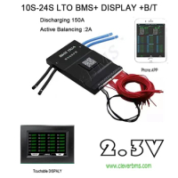 JK BMS LTO 2.3V 10S 11S 12S 24V 15S 16S 36V 20S 21S 22S 48V 24S 60V Active Balancing 2A Bluetooth RS485 Discharge 150A Peak 300A