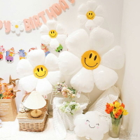 氣球 小雛菊氣球 雲朵氣球佈置套組，造型氣球 生日派對 慶生 生日牆 活動佈置 求婚告白，X射線【W030009】