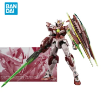 Bandai Original Anime GUNDAM Model RG 1/144 OO QANT TRANS-AM MODE Action Figure Assembly Model PB Toys Collectible Gifts for Kid