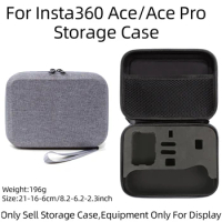 For Insta 360 Ace Pro/ Ace Large Capacity Camera Bag Clutch Bag Accessory Bag Flexible Inner Lining Shockproof And Anti-Fall