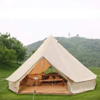 Waterproof Outdoor Camping Cotton Canvas Teepee Yurt Glamping Tent Bell Tent