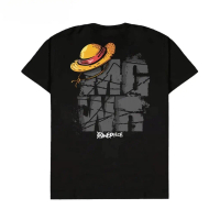 T-shirt Kaos Pria Mugiwara No Luffy - Black kaos  payung  teduh